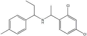 [1-(2,4-dichlorophenyl)ethyl][1-(4-methylphenyl)propyl]amine|