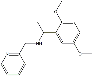 [1-(2,5-dimethoxyphenyl)ethyl](pyridin-2-ylmethyl)amine Struktur