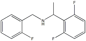 [1-(2,6-difluorophenyl)ethyl][(2-fluorophenyl)methyl]amine Struktur
