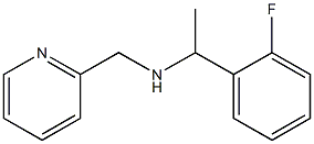 [1-(2-fluorophenyl)ethyl](pyridin-2-ylmethyl)amine Structure