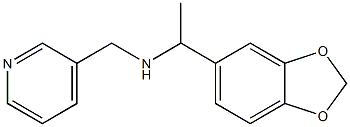 [1-(2H-1,3-benzodioxol-5-yl)ethyl](pyridin-3-ylmethyl)amine Struktur