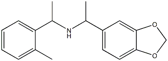 [1-(2H-1,3-benzodioxol-5-yl)ethyl][1-(2-methylphenyl)ethyl]amine Structure