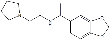[1-(2H-1,3-benzodioxol-5-yl)ethyl][2-(pyrrolidin-1-yl)ethyl]amine Struktur