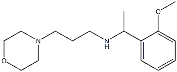 [1-(2-methoxyphenyl)ethyl][3-(morpholin-4-yl)propyl]amine 结构式