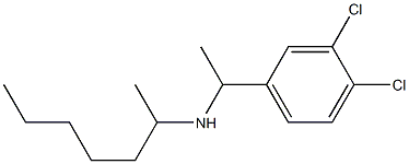 [1-(3,4-dichlorophenyl)ethyl](heptan-2-yl)amine Structure
