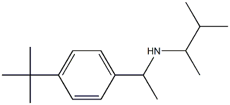 [1-(4-tert-butylphenyl)ethyl](3-methylbutan-2-yl)amine 化学構造式