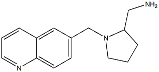 [1-(quinolin-6-ylmethyl)pyrrolidin-2-yl]methanamine 结构式