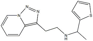 [1-(thiophen-2-yl)ethyl](2-{[1,2,4]triazolo[3,4-a]pyridin-3-yl}ethyl)amine Structure