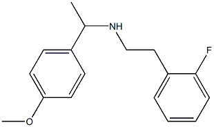 [2-(2-fluorophenyl)ethyl][1-(4-methoxyphenyl)ethyl]amine|