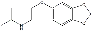 [2-(2H-1,3-benzodioxol-5-yloxy)ethyl](propan-2-yl)amine 化学構造式