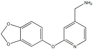 [2-(2H-1,3-benzodioxol-5-yloxy)pyridin-4-yl]methanamine Structure