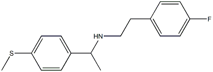 [2-(4-fluorophenyl)ethyl]({1-[4-(methylsulfanyl)phenyl]ethyl})amine|