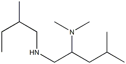 [2-(dimethylamino)-4-methylpentyl](2-methylbutyl)amine Structure