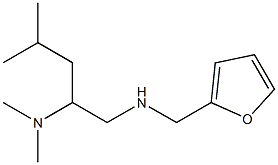 [2-(dimethylamino)-4-methylpentyl](furan-2-ylmethyl)amine Structure
