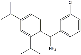  [2,4-bis(propan-2-yl)phenyl](3-chlorophenyl)methanamine