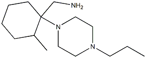 [2-methyl-1-(4-propylpiperazin-1-yl)cyclohexyl]methylamine 结构式