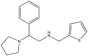 [2-phenyl-2-(pyrrolidin-1-yl)ethyl](thiophen-2-ylmethyl)amine Structure