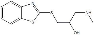 [3-(1,3-benzothiazol-2-ylsulfanyl)-2-hydroxypropyl](methyl)amine Struktur