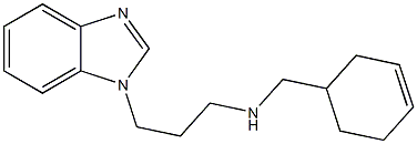 [3-(1H-1,3-benzodiazol-1-yl)propyl](cyclohex-3-en-1-ylmethyl)amine Struktur