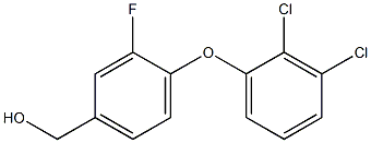 [4-(2,3-dichlorophenoxy)-3-fluorophenyl]methanol Struktur