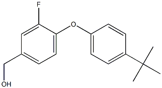 [4-(4-tert-butylphenoxy)-3-fluorophenyl]methanol Structure