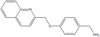 [4-(quinolin-2-ylmethoxy)phenyl]methanamine 化学構造式