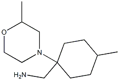 [4-methyl-1-(2-methylmorpholin-4-yl)cyclohexyl]methylamine Structure