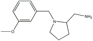 {1-[(3-methoxyphenyl)methyl]pyrrolidin-2-yl}methanamine Struktur