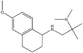 {1-[(6-methoxy-1,2,3,4-tetrahydronaphthalen-1-yl)amino]-2-methylpropan-2-yl}dimethylamine Struktur