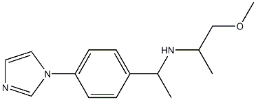  {1-[4-(1H-imidazol-1-yl)phenyl]ethyl}(1-methoxypropan-2-yl)amine