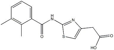 {2-[(2,3-dimethylbenzoyl)amino]-1,3-thiazol-4-yl}acetic acid Structure