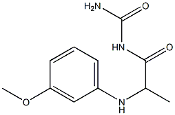 {2-[(3-methoxyphenyl)amino]propanoyl}urea Struktur
