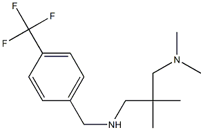 {2-[(dimethylamino)methyl]-2-methylpropyl}({[4-(trifluoromethyl)phenyl]methyl})amine Structure