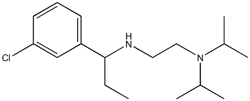 {2-[bis(propan-2-yl)amino]ethyl}[1-(3-chlorophenyl)propyl]amine Structure