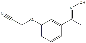 {3-[(1E)-N-hydroxyethanimidoyl]phenoxy}acetonitrile