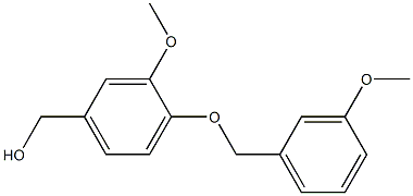 {3-methoxy-4-[(3-methoxyphenyl)methoxy]phenyl}methanol Struktur