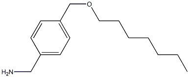 {4-[(heptyloxy)methyl]phenyl}methanamine Structure