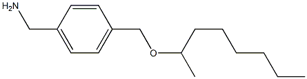 {4-[(octan-2-yloxy)methyl]phenyl}methanamine Structure