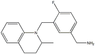 {4-fluoro-3-[(2-methyl-1,2,3,4-tetrahydroquinolin-1-yl)methyl]phenyl}methanamine