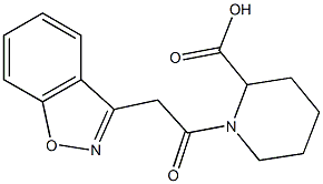 1-(1,2-benzisoxazol-3-ylacetyl)piperidine-2-carboxylic acid 结构式