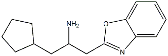 1-(1,3-benzoxazol-2-yl)-3-cyclopentylpropan-2-amine Struktur
