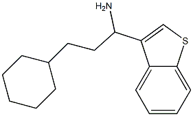 1-(1-benzothiophen-3-yl)-3-cyclohexylpropan-1-amine Struktur