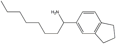 1-(2,3-dihydro-1H-inden-5-yl)octan-1-amine Structure