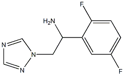 1-(2,5-difluorophenyl)-2-(1H-1,2,4-triazol-1-yl)ethanamine,,结构式