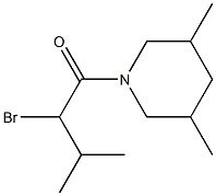 1-(2-bromo-3-methylbutanoyl)-3,5-dimethylpiperidine Structure