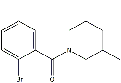1-(2-bromobenzoyl)-3,5-dimethylpiperidine Structure