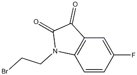 1-(2-bromoethyl)-5-fluoro-1H-indole-2,3-dione Structure