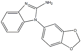 1-(2H-1,3-benzodioxol-5-yl)-1H-1,3-benzodiazol-2-amine Structure