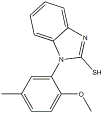 1-(2-methoxy-5-methylphenyl)-1H-1,3-benzodiazole-2-thiol