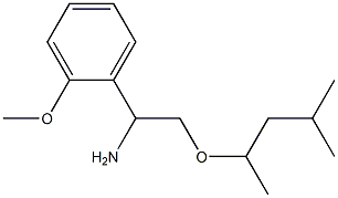 1-(2-methoxyphenyl)-2-[(4-methylpentan-2-yl)oxy]ethan-1-amine Structure